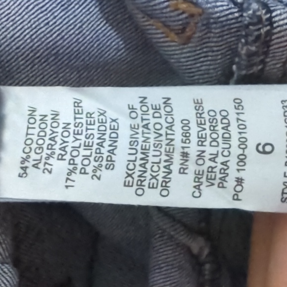 EUC Democracy Ab Solution MidRise Straight Leg Medium Wash Jeans Size 6 - Picture 6 of 6